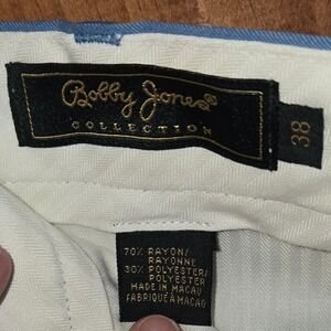 Bobby Jones Collection Mens Pleated Golf Pants Cornflower Blue Size 38